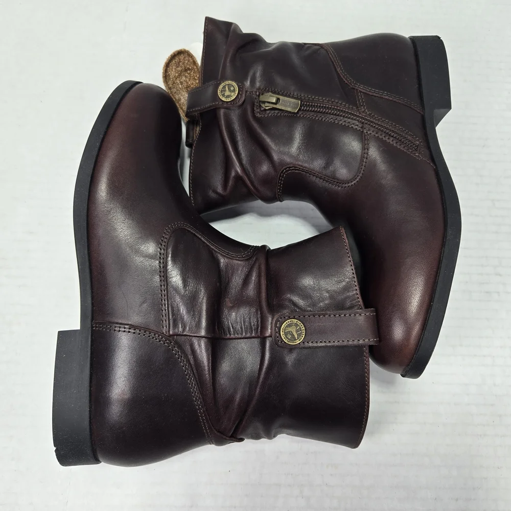 Birkenstock Sarnia Espresso Leather Chelsea Ankle Boots Size EU 36 narrow US 5
